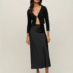 Reformation Silk Skirt